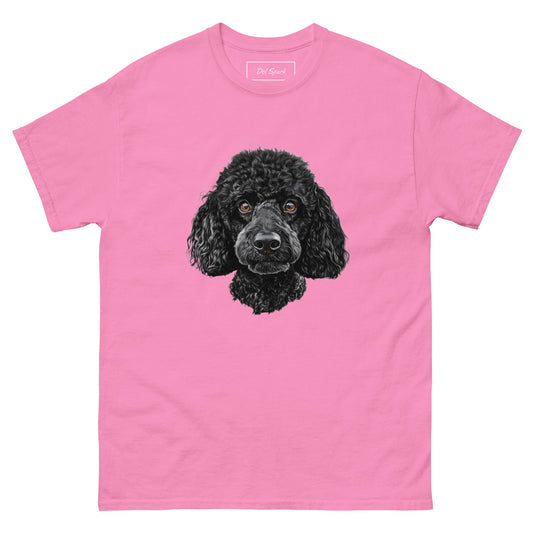 Black Poodle Unisex Classic T-shirt - Delspark print-on-demand t-shirt
