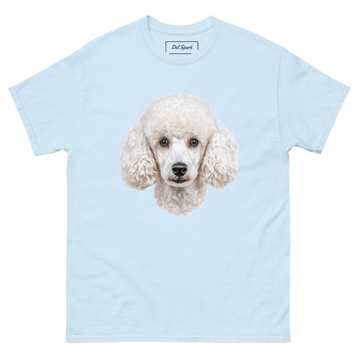 White Poodle Unisex Classic T-shirt