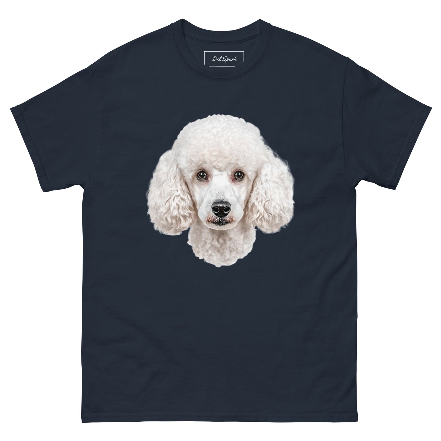 White Poodle Unisex Classic T-shirt
